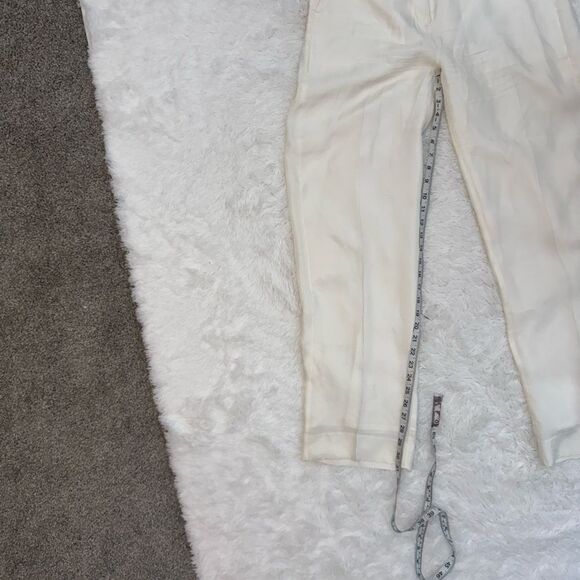 J. Crew Cupro Blend Women's Trouser in Ivory B1237 Size 6 - Picture 16 of 16